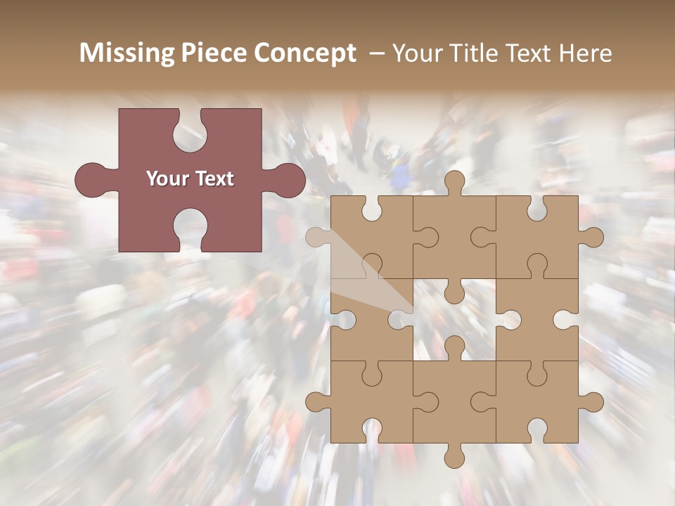 Crowds In An Urban Setting PowerPoint Template