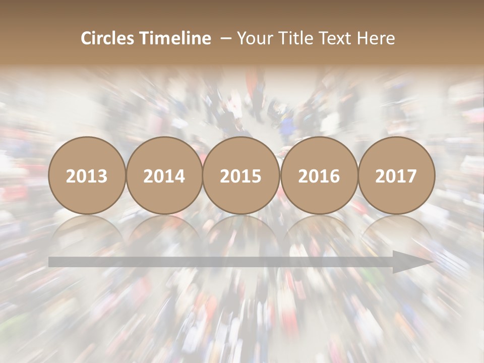 Crowds In An Urban Setting PowerPoint Template