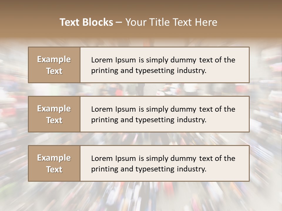 Crowds In An Urban Setting PowerPoint Template