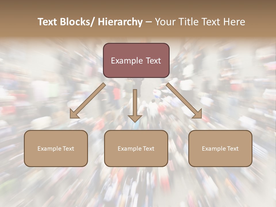 Crowds In An Urban Setting PowerPoint Template