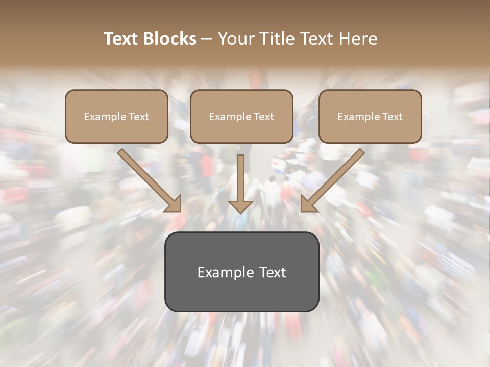 Crowds In An Urban Setting PowerPoint Template