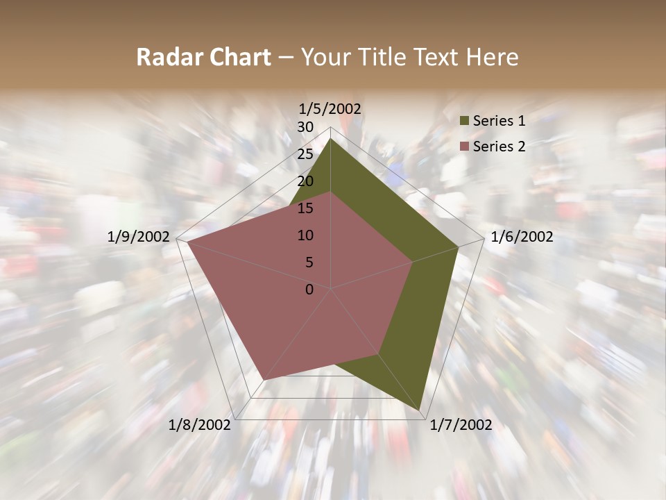 Crowds In An Urban Setting PowerPoint Template