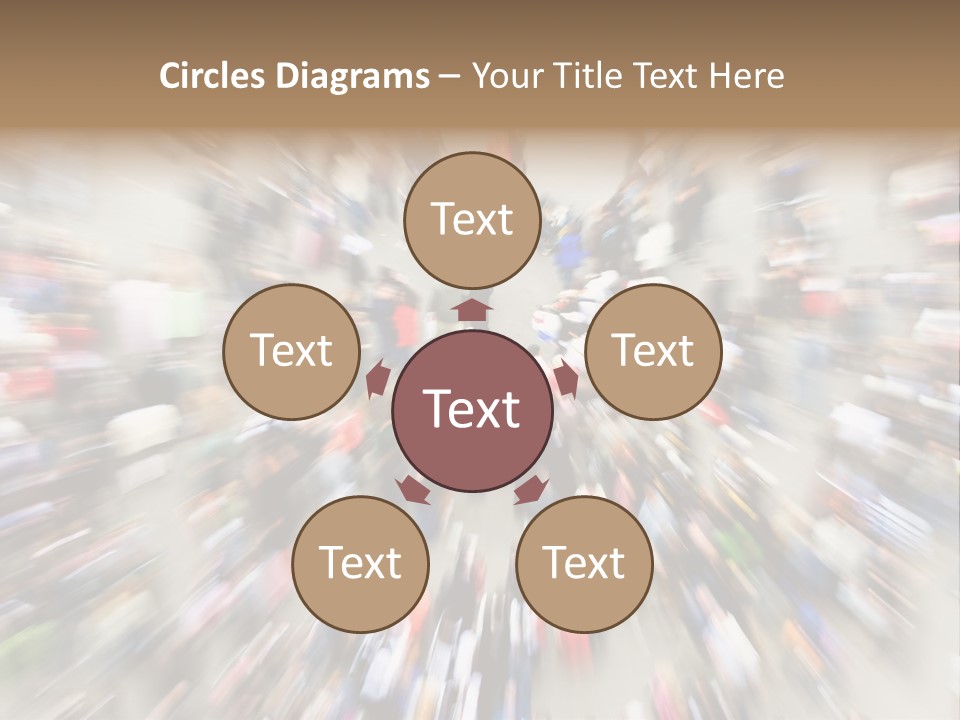 Crowds In An Urban Setting PowerPoint Template