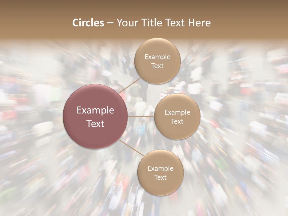 Crowds In An Urban Setting PowerPoint Template