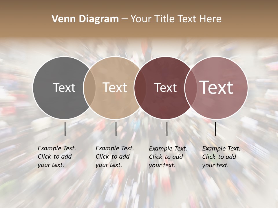 Crowds In An Urban Setting PowerPoint Template