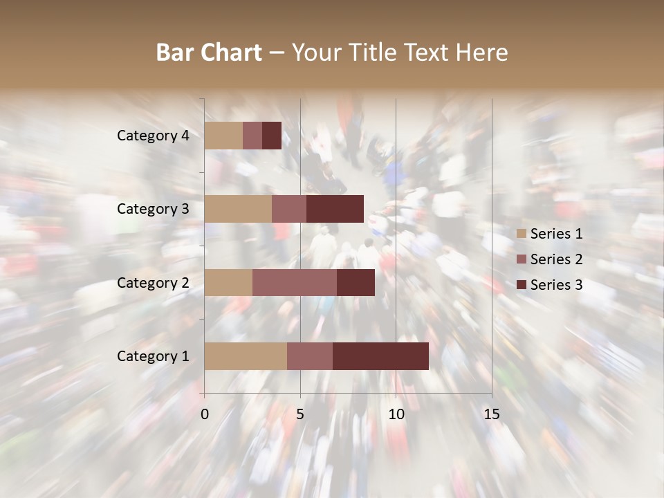 Crowds In An Urban Setting PowerPoint Template