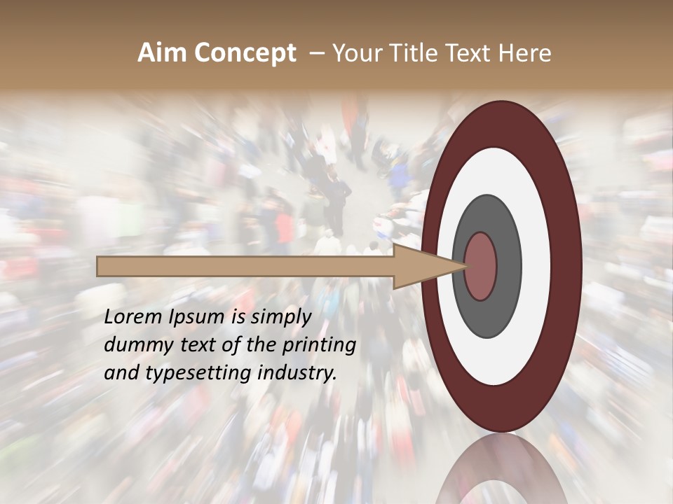 Crowds In An Urban Setting PowerPoint Template