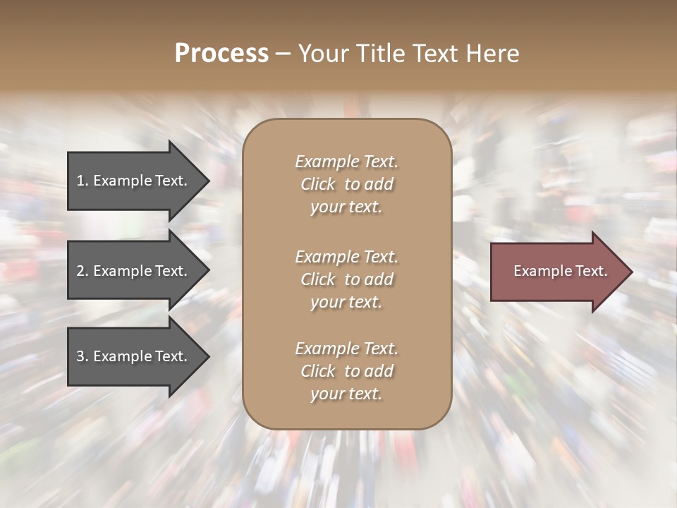 Crowds In An Urban Setting PowerPoint Template
