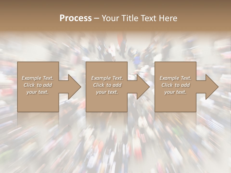 Crowds In An Urban Setting PowerPoint Template