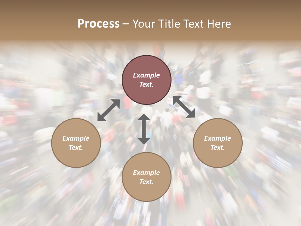 Crowds In An Urban Setting PowerPoint Template