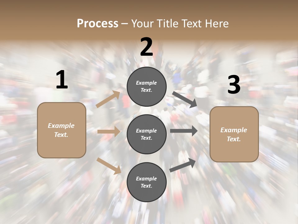 Crowds In An Urban Setting PowerPoint Template