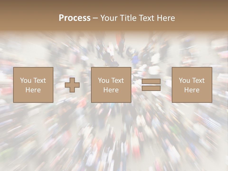 Crowds In An Urban Setting PowerPoint Template