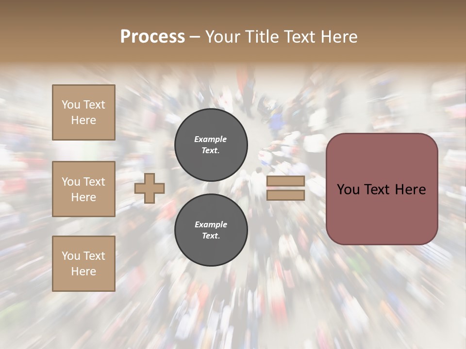Crowds In An Urban Setting PowerPoint Template