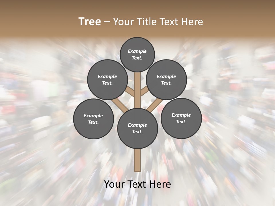 Crowds In An Urban Setting PowerPoint Template