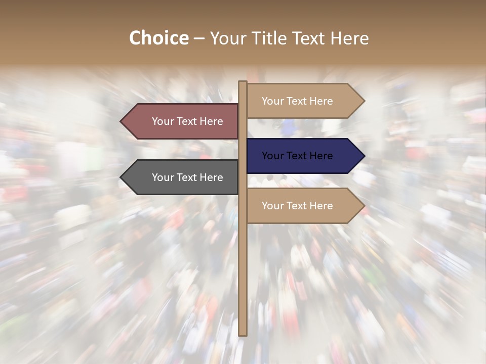 Crowds In An Urban Setting PowerPoint Template