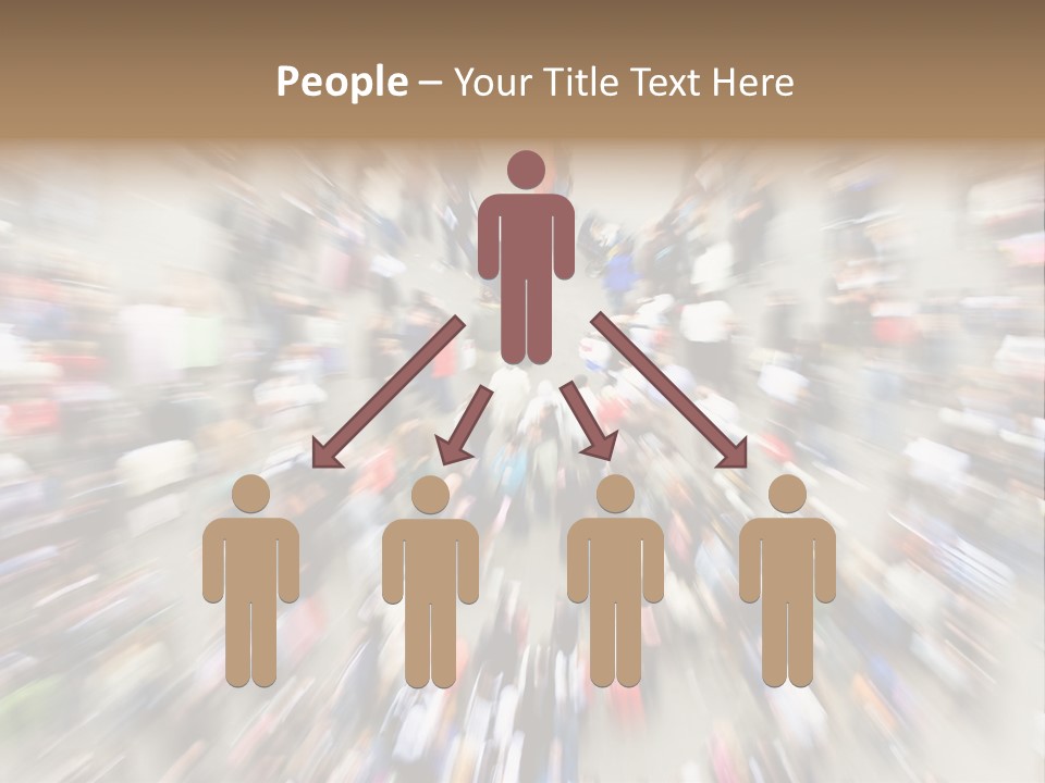 Crowds In An Urban Setting PowerPoint Template