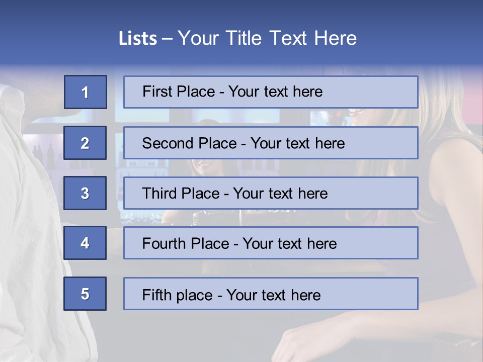 A Couple Sitting At Bar With Bar Tender Pouring A Drink PowerPoint Template