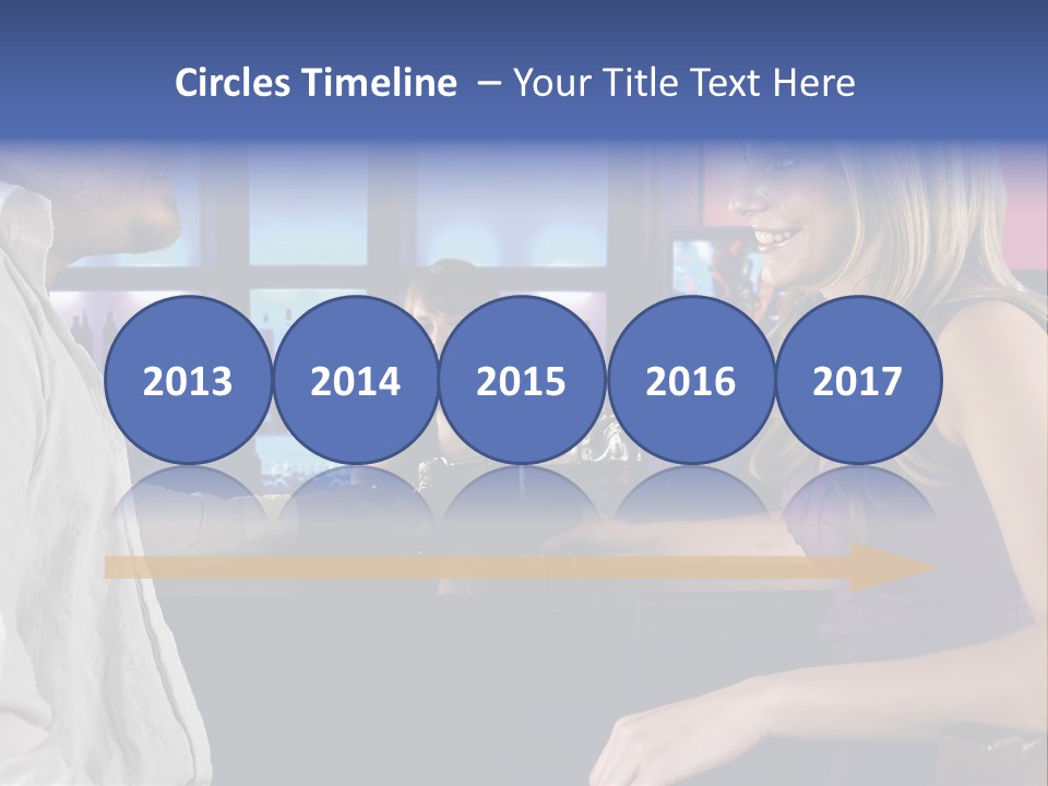 A Couple Sitting At Bar With Bar Tender Pouring A Drink PowerPoint Template