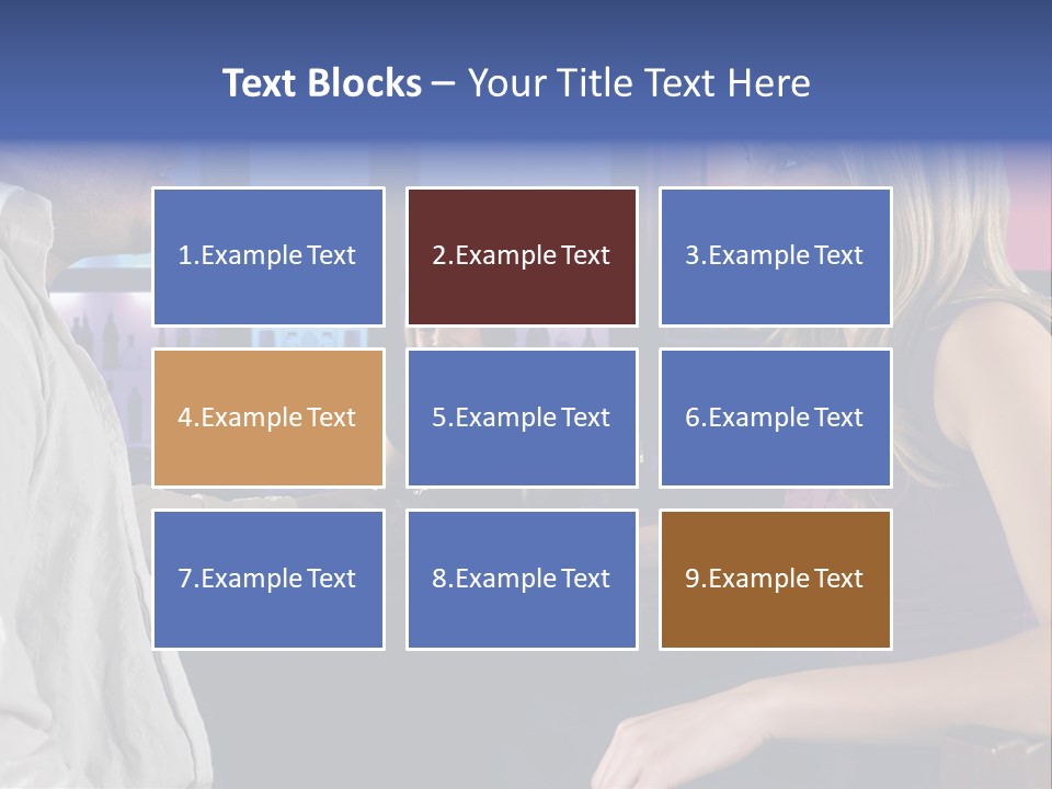 A Couple Sitting At Bar With Bar Tender Pouring A Drink PowerPoint Template