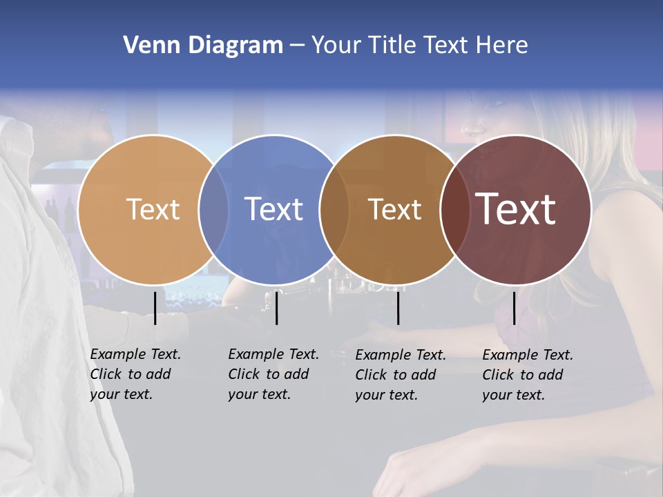 A Couple Sitting At Bar With Bar Tender Pouring A Drink PowerPoint Template