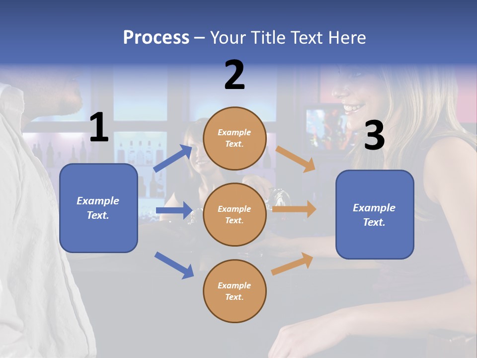 A Couple Sitting At Bar With Bar Tender Pouring A Drink PowerPoint Template