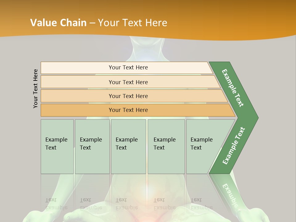 3D Illustration Of Woman Meditating And Energizing Her Energy Centers (Chakras) Through The Lotus Position PowerPoint Template