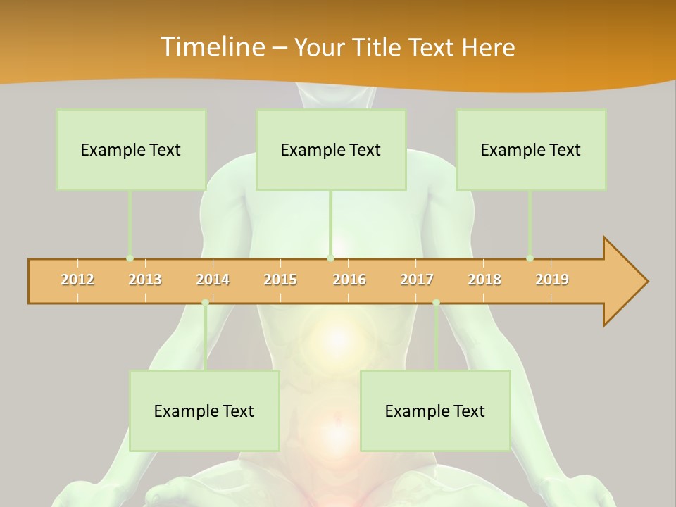 3D Illustration Of Woman Meditating And Energizing Her Energy Centers (Chakras) Through The Lotus Position PowerPoint Template