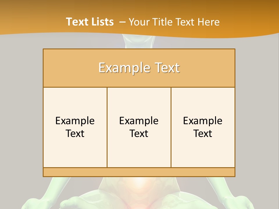 3D Illustration Of Woman Meditating And Energizing Her Energy Centers (Chakras) Through The Lotus Position PowerPoint Template