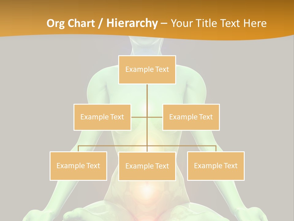 3D Illustration Of Woman Meditating And Energizing Her Energy Centers (Chakras) Through The Lotus Position PowerPoint Template