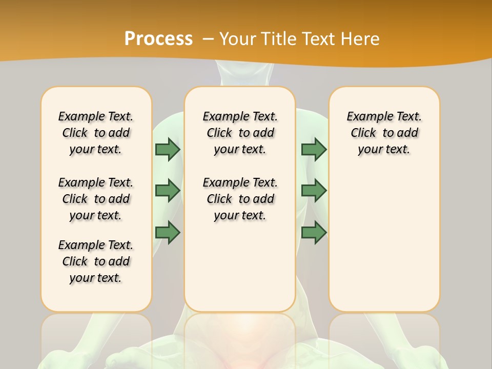 3D Illustration Of Woman Meditating And Energizing Her Energy Centers (Chakras) Through The Lotus Position PowerPoint Template