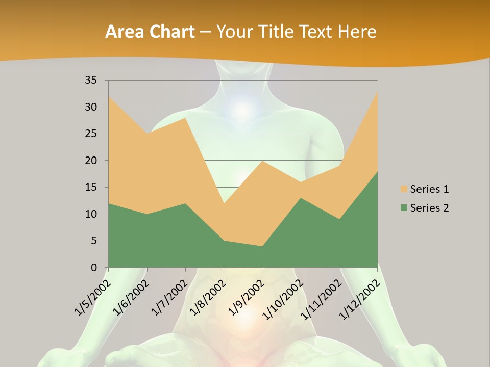 3D Illustration Of Woman Meditating And Energizing Her Energy Centers (Chakras) Through The Lotus Position PowerPoint Template