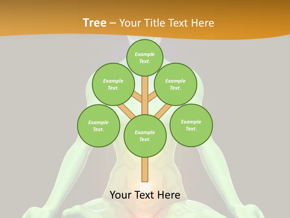 3D Illustration Of Woman Meditating And Energizing Her Energy Centers (Chakras) Through The Lotus Position PowerPoint Template