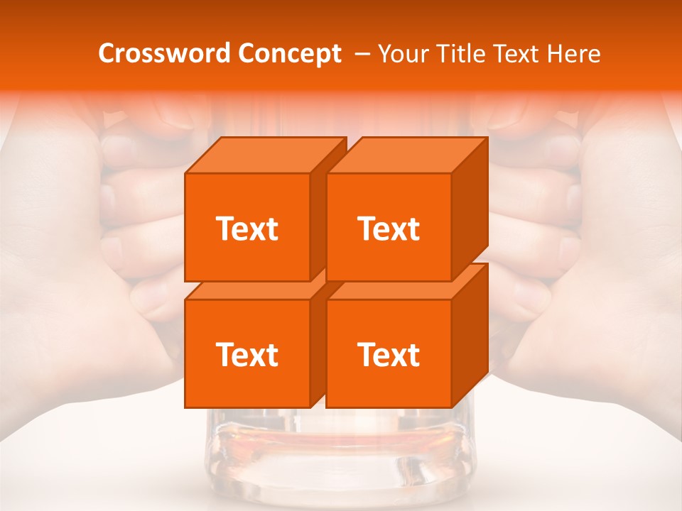 Competition Of Two Human Hands With Beer In Glass. Clipping Path Is Included PowerPoint Template