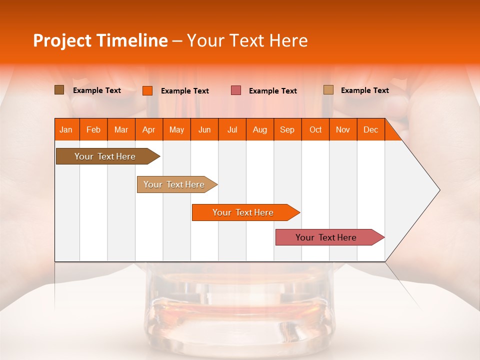 Competition Of Two Human Hands With Beer In Glass. Clipping Path Is Included PowerPoint Template