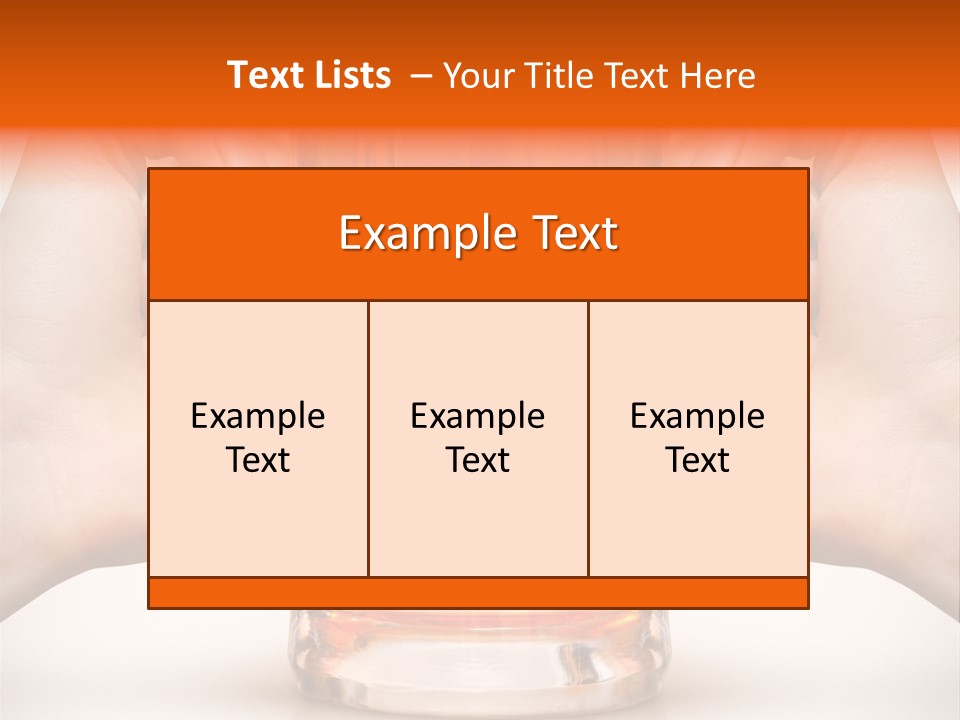 Competition Of Two Human Hands With Beer In Glass. Clipping Path Is Included PowerPoint Template