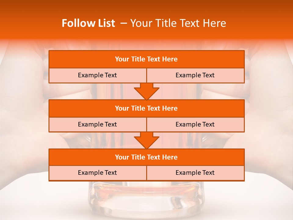 Competition Of Two Human Hands With Beer In Glass. Clipping Path Is Included PowerPoint Template