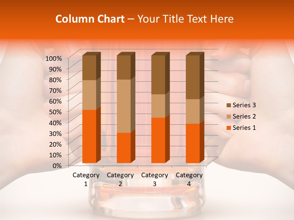 Competition Of Two Human Hands With Beer In Glass. Clipping Path Is Included PowerPoint Template
