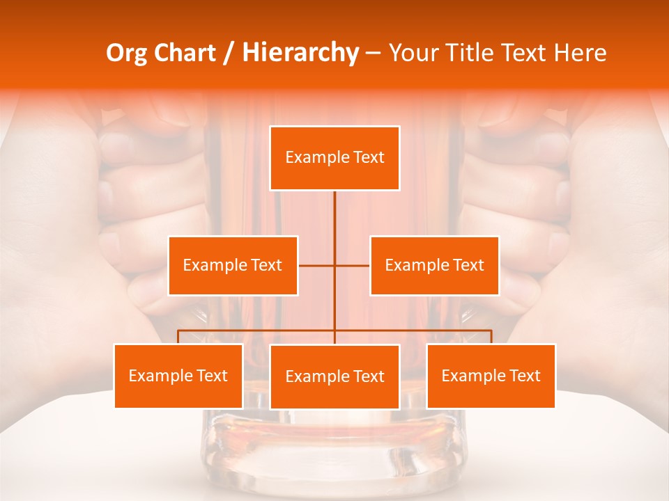 Competition Of Two Human Hands With Beer In Glass. Clipping Path Is Included PowerPoint Template