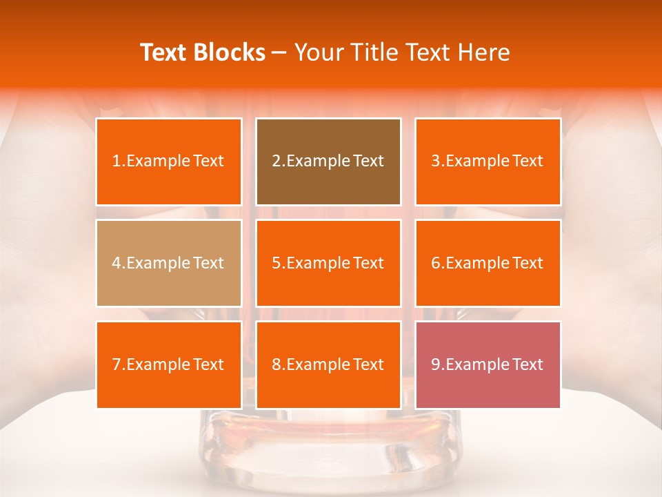 Competition Of Two Human Hands With Beer In Glass. Clipping Path Is Included PowerPoint Template