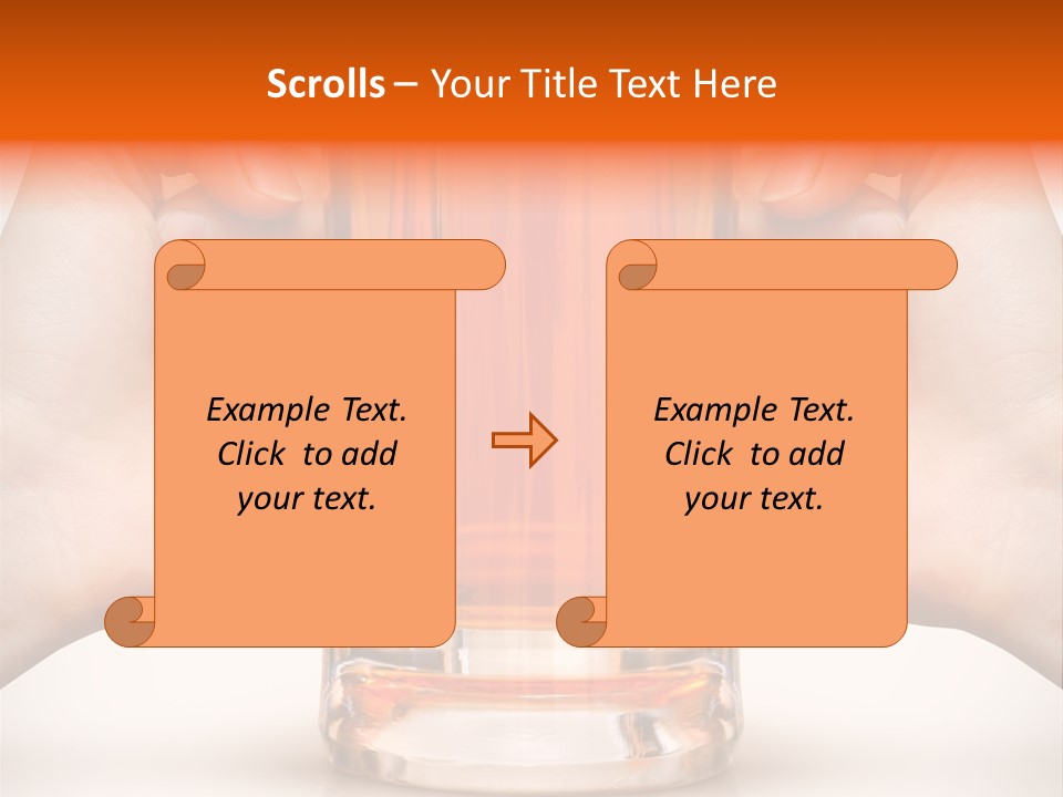 Competition Of Two Human Hands With Beer In Glass. Clipping Path Is Included PowerPoint Template