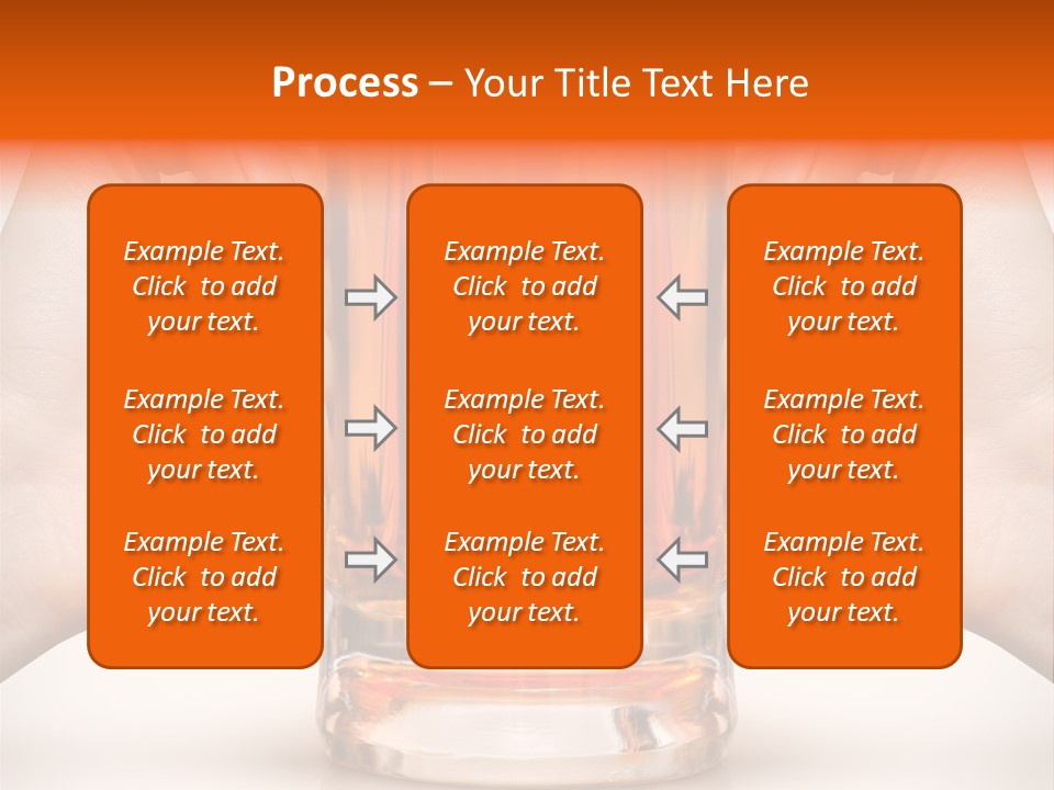 Competition Of Two Human Hands With Beer In Glass. Clipping Path Is Included PowerPoint Template