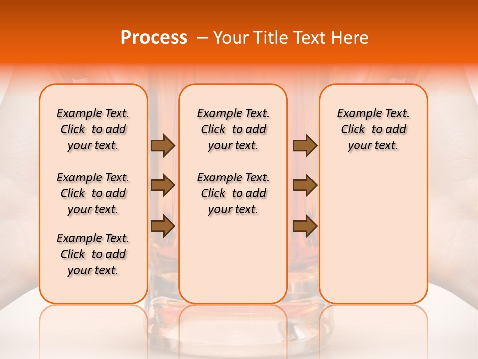 Competition Of Two Human Hands With Beer In Glass. Clipping Path Is Included PowerPoint Template