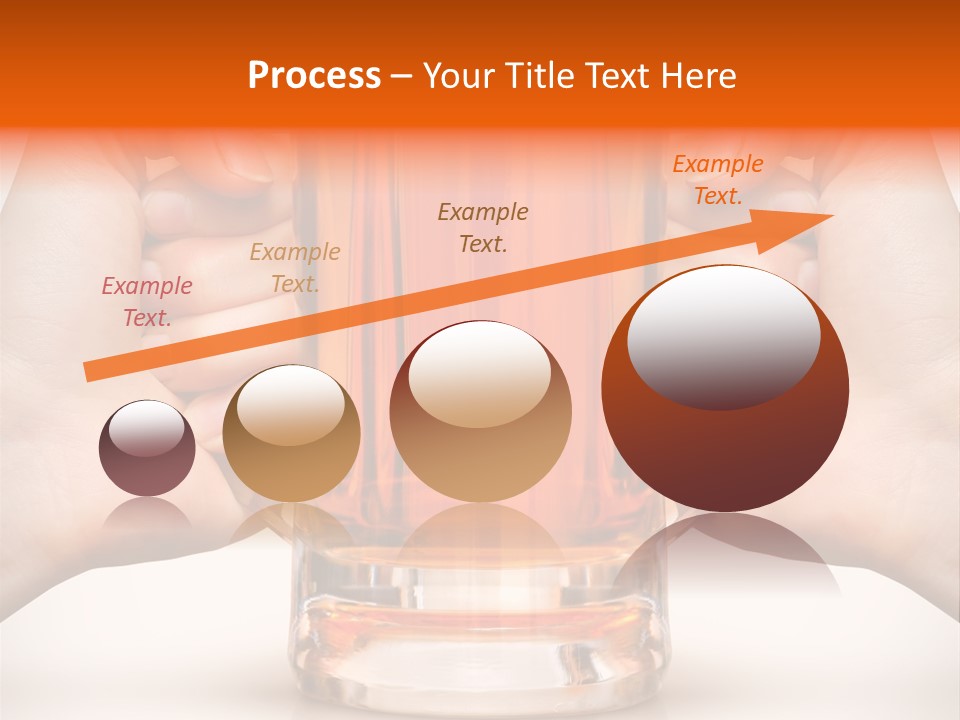Competition Of Two Human Hands With Beer In Glass. Clipping Path Is Included PowerPoint Template