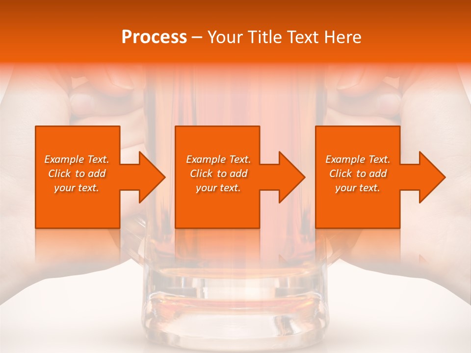 Competition Of Two Human Hands With Beer In Glass. Clipping Path Is Included PowerPoint Template