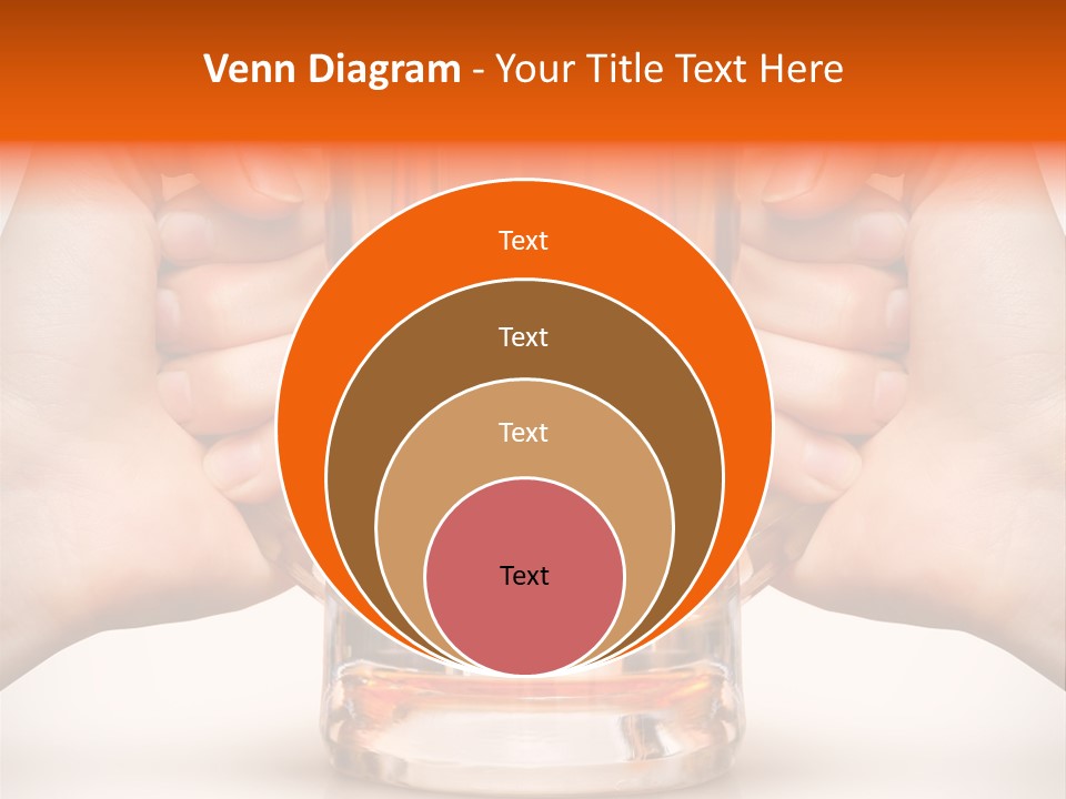 Competition Of Two Human Hands With Beer In Glass. Clipping Path Is Included PowerPoint Template