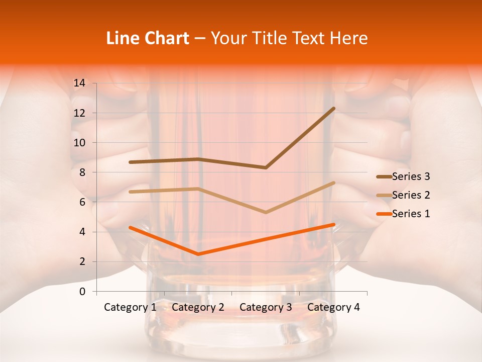 Competition Of Two Human Hands With Beer In Glass. Clipping Path Is Included PowerPoint Template