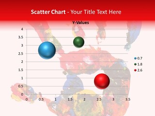 Multicolored Hand Print PowerPoint Template