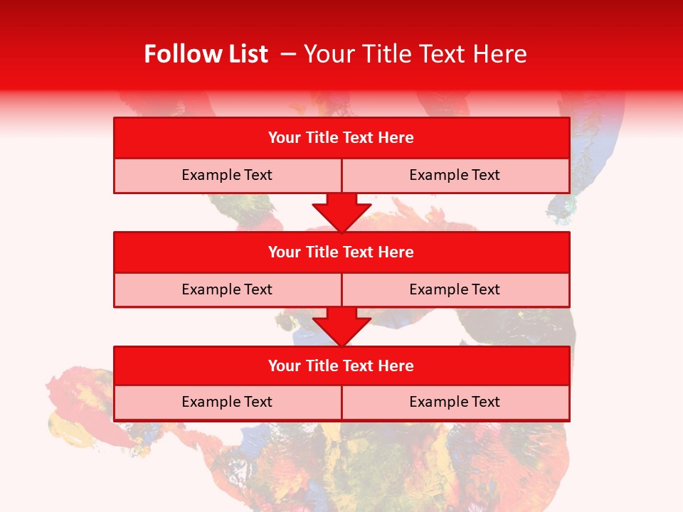 Multicolored Hand Print PowerPoint Template