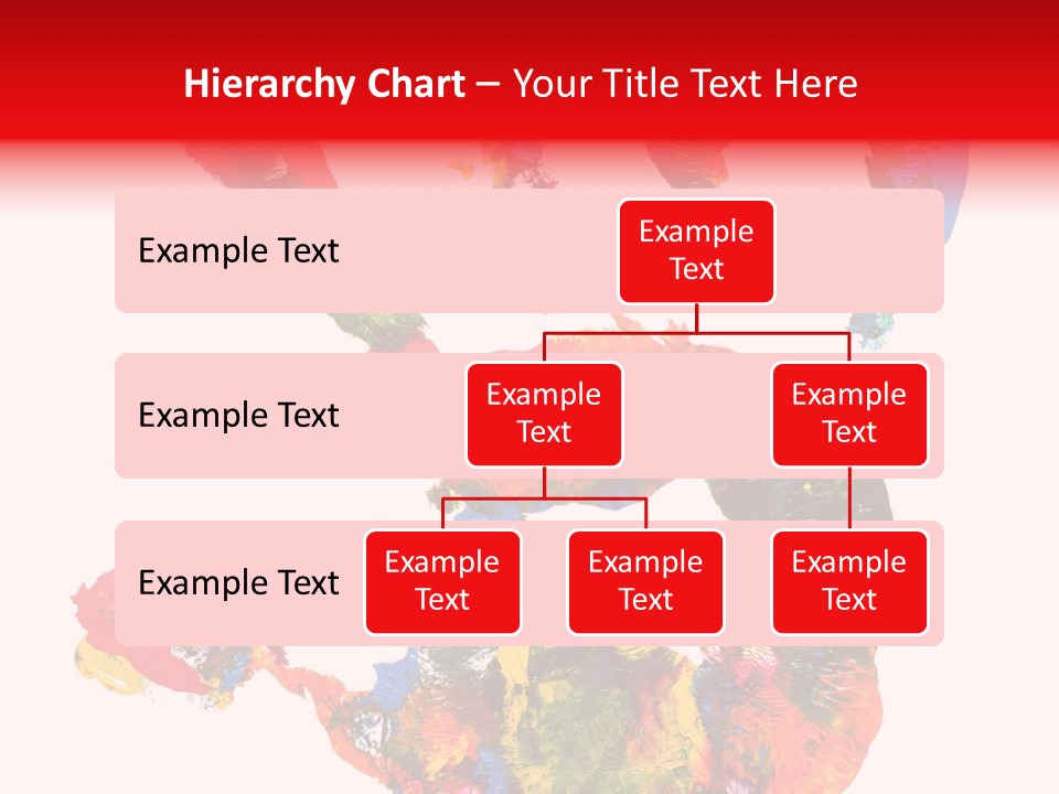 Multicolored Hand Print PowerPoint Template