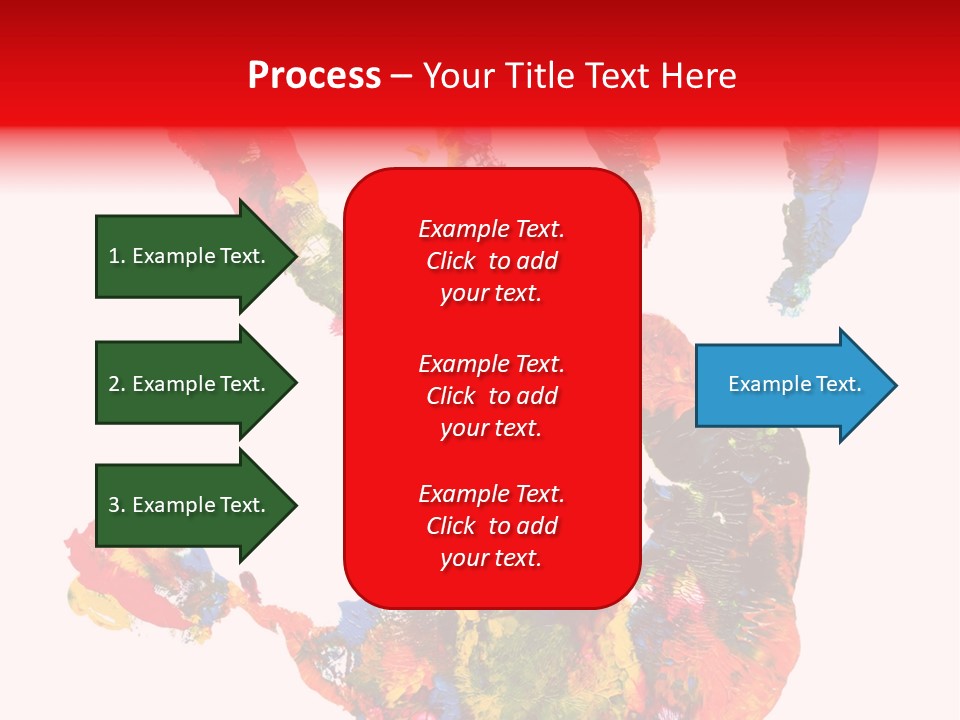 Multicolored Hand Print PowerPoint Template